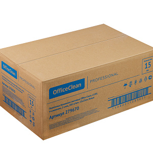 Полотенца бумажные лист. OfficeClean Professional(V-сл) (Н3), 2-слойные, 200л/пач, 23*23см, белые, люкс