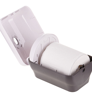 Диспенсер для полотенец в рулонах OfficeClean Professional, с центральной вытяжкой(M1/M2), белый