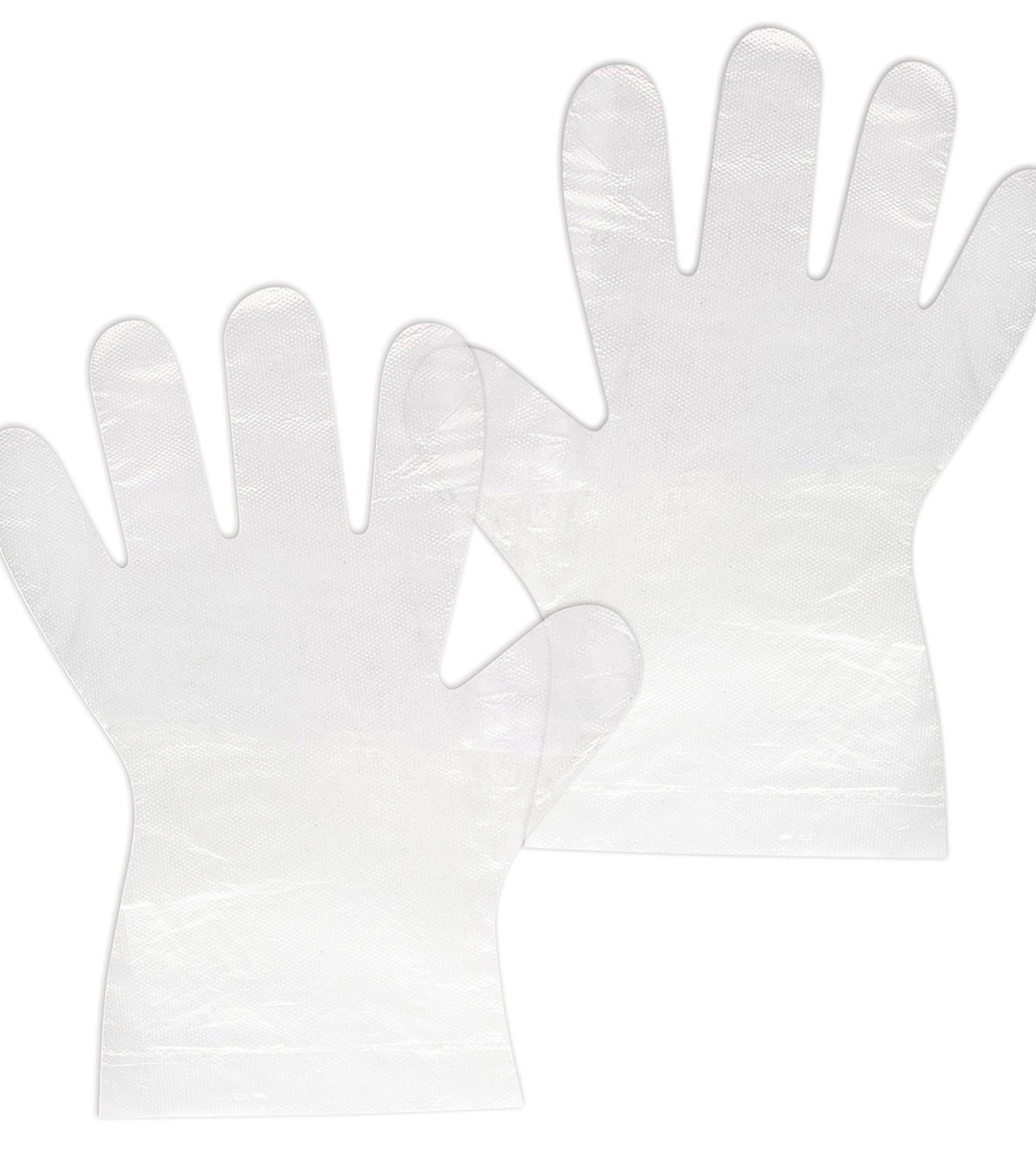 Перчатки полиэтиленовые одноразовые OfficeClean, разм. L, 50 пар (100 шт.), пакет с европодвесом