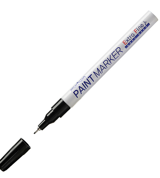 Маркер-краска MunHwa "Extra Fine Paint Marker" черная, 1мм, нитро-основа