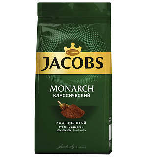 Кофе молотый JACOBS Monarch, 230 г, вакуумная упаковка, 8052075