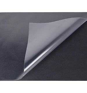 Коврик на стол Attache Economy 530х660мм черный с прозрачным верхним листом