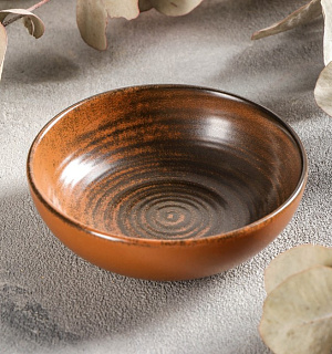 Соусник Lykke brown, d=10 см цвет коричневый