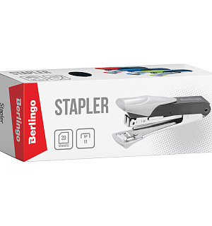 Степлер №10 Berlingo "Power TX" до 20л., металлический корпус, синий