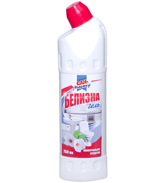Средство чистящее отбеливающее Сан-Мастер "Белизна гель", 750мл