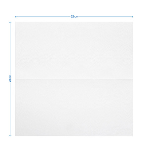 Полотенца бумажные лист. OfficeClean Professional(V-сл) (H3), 1-слойные, 250л/пач, 23*23см, белые