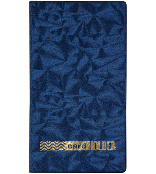 Визитница настольная OfficeSpace на 96 визиток, 3 ряда, ПВХ, синий