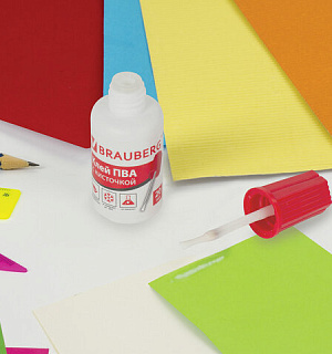 Клей ПВА BRAUBERG, 20 г, с кисточкой, морозостойкий, 222875