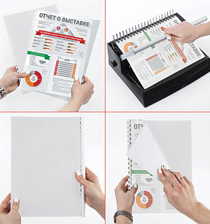 Обложки картонные для переплета, А4, КОМПЛЕКТ 100 шт., тиснение под кожу, 230 г/м2, белые, BRAUBERG, 530838