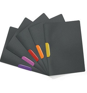 Папка с клипом Durable "Duraswing color", А4, до 30 листов, графит-фиолетовая