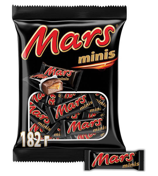 Шоколадные батончики MARS "Minis", 182 г, 2261