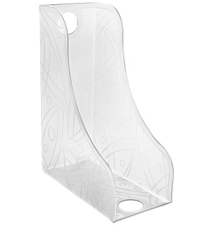 Лоток для бумаг вертикальный СТАММ для папок, прозрачный