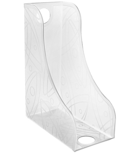 Лоток для бумаг вертикальный СТАММ для папок, прозрачный