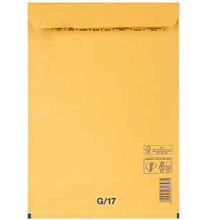 Пакет почтовый Курт и К, 250*350мм, коричневый крафт, пузыр. пленка, отр. лента