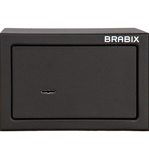 Сейф мебельный BRABIX "SF-170KL", 170х260х230 мм, ключевой замок, черный, 291142, S103BR210514