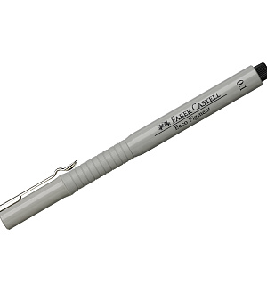 Ручка капиллярная Faber-Castell "Ecco Pigment" черная, 0,1мм