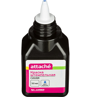 Краска штемпельная Attache синяя 50 гр