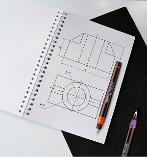 Изограф Rotring 1,0мм, пластиковый корпус