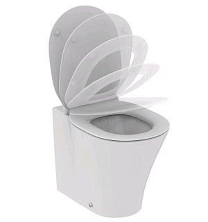Сиденье и крышка Ideal Standard CONNECT AIR E036601, тонкое, дюропласт, микролифт, съёмное