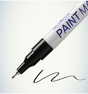 Маркер-краска MunHwa "Extra Fine Paint Marker" черная, 1мм, нитро-основа