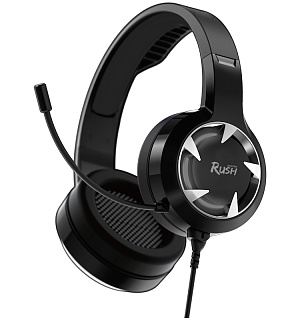 Наушники с микрофоном Smartbuy Rush Mace, гибкий микрофон, 2,4м, черный