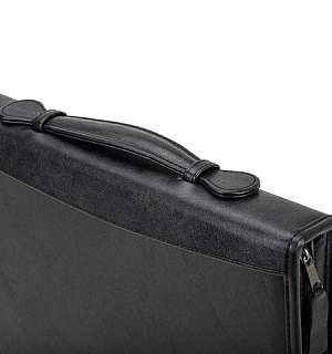 Папка из кожзаменителя на молнии с ручкой, 8-013