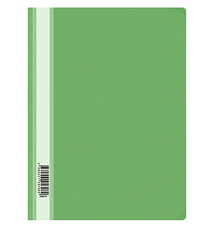 Папка-скоросшиватель пластик. OfficeSpace, А4, 120мкм, зеленая с прозр. верхом