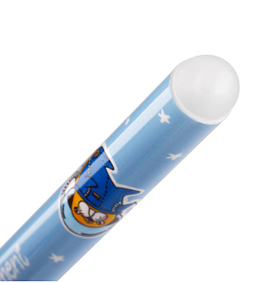 Ручка гелевая стираемая MESHU "Space Adventure" синяя, 0,5мм, корпус ассорти