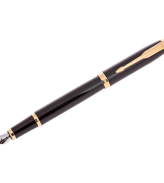 Ручка перьевая Parker "IM Black GT" синяя, 0,8мм, подарочная упаковка