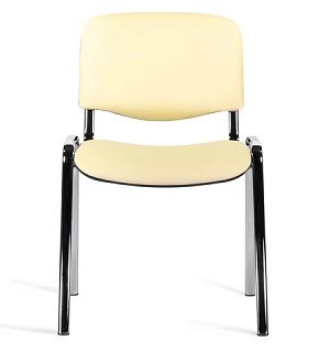 Стул STAFF "Iso Lite CF-008", хром, кожзам бежевый (Z-21), 532568