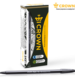 Ручка капиллярная Crown "MultiPla" черная, 0,3мм