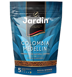 Кофе растворимый JARDIN "Colombia medellin", сублимированный, 150 г, мягкая упаковка