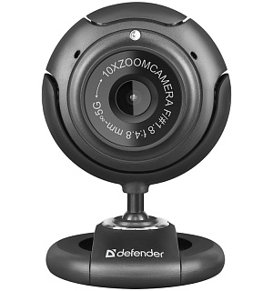 Веб-камера Defender C-2525HD, 2МП, 1600*1200, микрофон, кнопка фото, USB 2.0