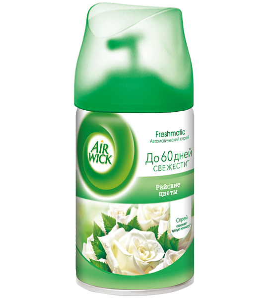 Сменный баллон для освежителя воздуха Airwick Freshmatic "Райские цветы", 250мл