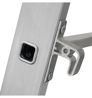 Лестница-трансформер 3-х секционная 3х7 ступеней, 3х1,9 м, высота 4,5 м, нагрузка 150 кг, алюминий, НОВАЯ ВЫСОТА, 1230307