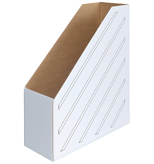 Накопитель-лоток архивный из микрогофрокартона OfficeSpace, 100мм, белый, до 900л.