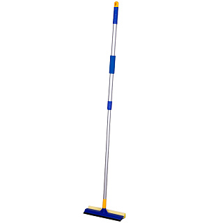 Стекломойка OfficeClean Professional, алюм.телеск.ручка 76-125см,раб.часть 25см(стяжка,губка,ручка)