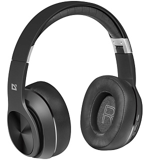 Наушники с микрофоном беспроводные Defender FreeMotion B540, Bluetooth, складные, MicroSD, FM, разъем Micro-USB, черный