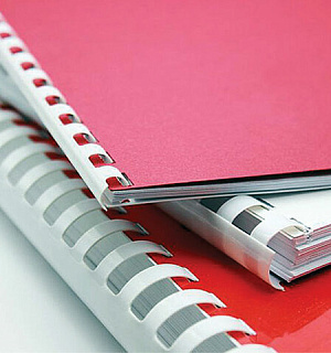 Пружины пластиковые для переплета, КОМПЛЕКТ 50 шт., 38 мм (для сшивания 281-340 л.), черные, BRAUBERG, 530821