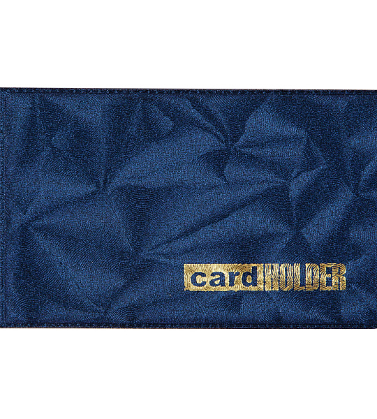 Визитница карманная OfficeSpace на 20 визиток, 65*110мм, ПВХ, синий