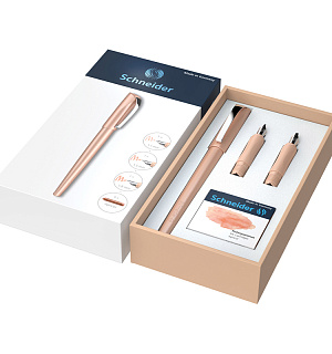 Подарочный набор Schneider "Callissima Абрикос", перьевая ручка, наконечник 1,5мм, наконечник 1,8мм