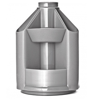 Настольная подставка СТАММ "Mini Desk", вращающаяся, серый металлик