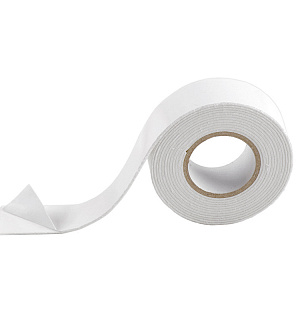 Клейкая лента двусторонняя Aviora, 24мм*2м, на вспененной основе, блистер