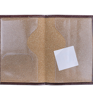 Обложка для паспорта OfficeSpace кожа тип 1.2, бордо, тиснение золото "Герб"