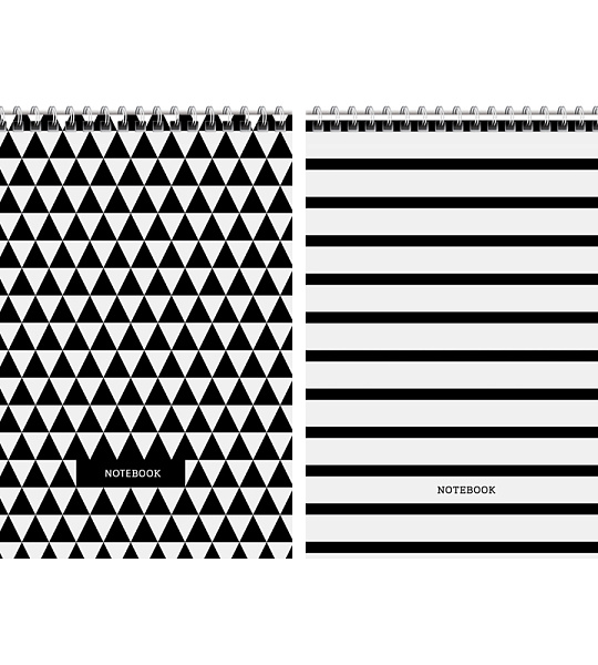 Блокнот А5 60л. на гребне ArtSpace "Узоры. BW Pattern", твердая подложка