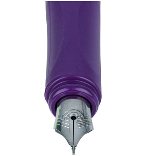 Ручка перьевая Schneider "Voice", 1 картридж, грип, фиолетовый корпус
