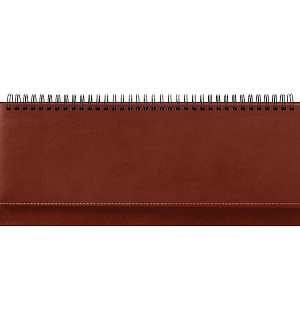 Планинг недатированный, 330*130мм, 56л., кожзам, OfficeSpace "Winner", коричневый