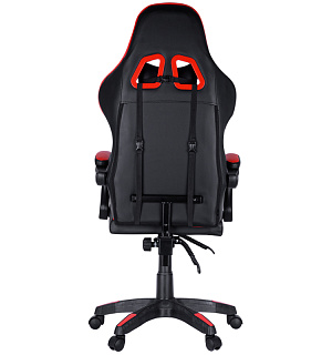Кресло игровое Helmi HL-G05 "Effect", экокожа черная/красная, 2 подушки