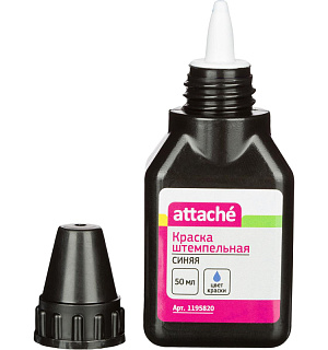 Краска штемпельная Attache синяя 50 гр