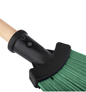 Метла OfficeClean, для улицы, веерная, с деревянным черенком 120см